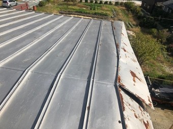 屋根劣化部分