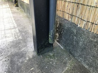 汚れたテラスの骨組み