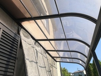 築17年のテラス屋根
