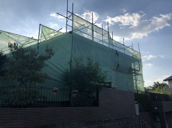 足場完工