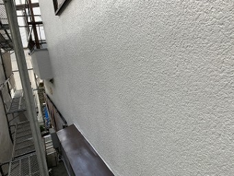 上塗り後の外壁