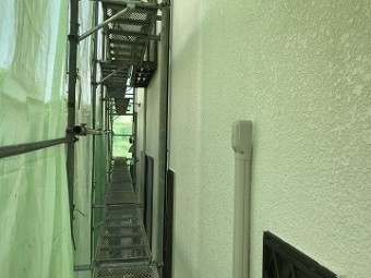 仕上がった外壁