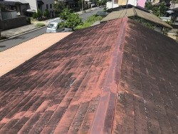 施工前の屋根