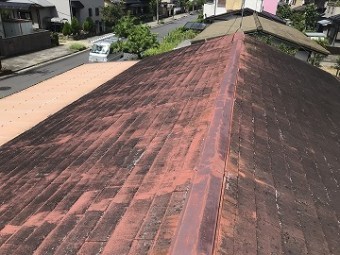 施工前の屋根