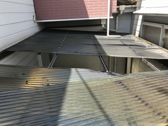 被害にあったカーポート