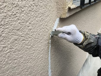 コーキング馴らし
