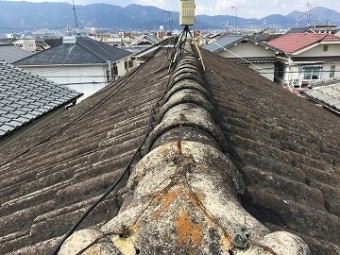棟瓦の状態