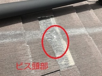 ビス頭部