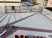 金属屋根施工