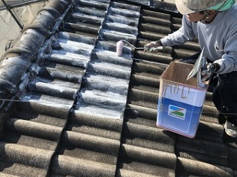 下塗りの様子