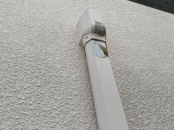配管の塗装剥がれ