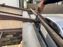 受け金具撤去