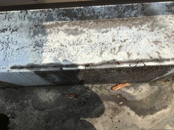 角部分ひび割れ