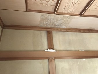 雨漏りしたお部屋