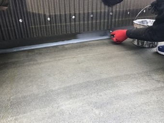 立ち上がりウレタン塗布
