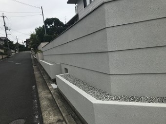 塀の仕上がり