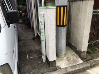 塀の離れ部分