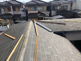 抜き板撤去