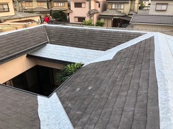 下葺材の施工