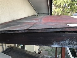 施工前 玄関庇