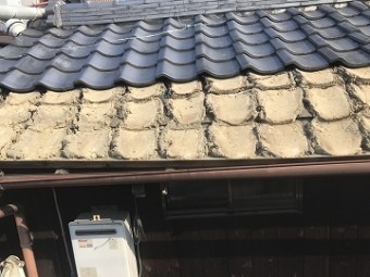 瓦撤去作業
