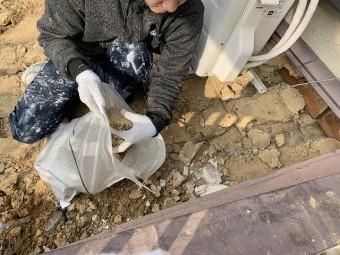 葺き土撤去