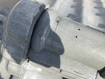 漆喰の剥がれ