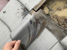 屋根下地から線