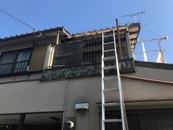 掻き落とし施工前