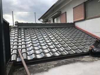 施工前の屋根