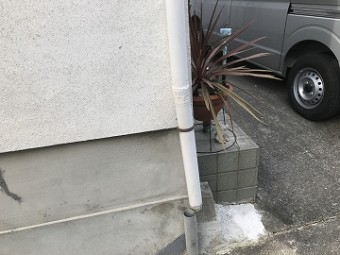 雨どいのずれ