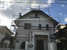 足場架け払い