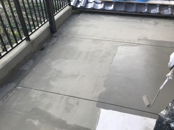 セメント塗布