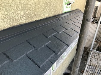 小庇の塗装