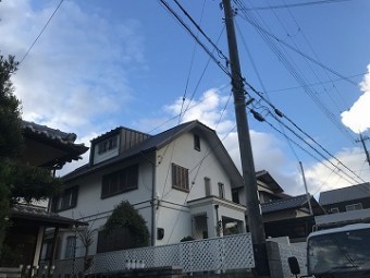 足場解体完工