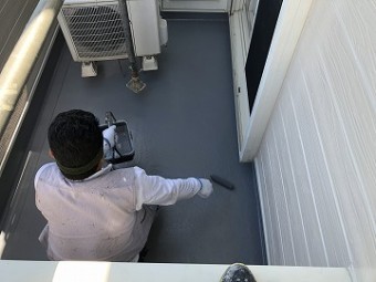 防水層保護塗料塗布