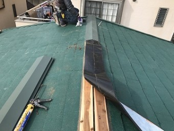 ルーフィング施工