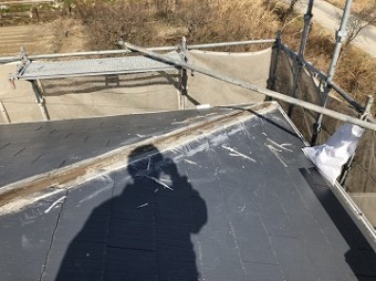 既存棟板金撤去