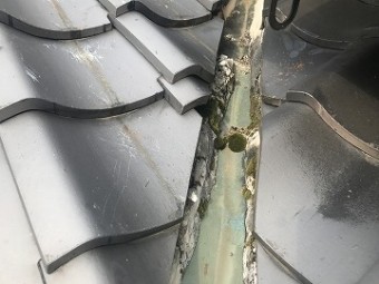 谷板金の様子