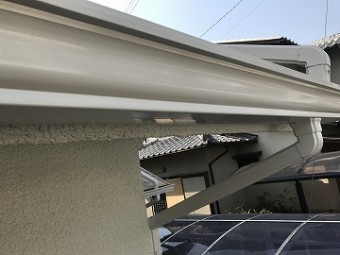塗装した雨樋