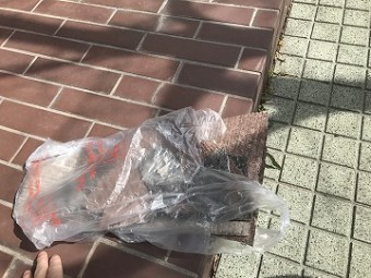 割れた瓦