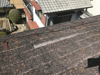 ずれた瓦