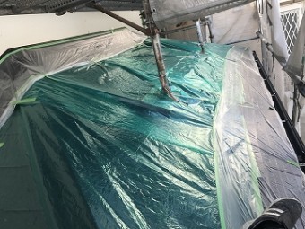 下屋の養生