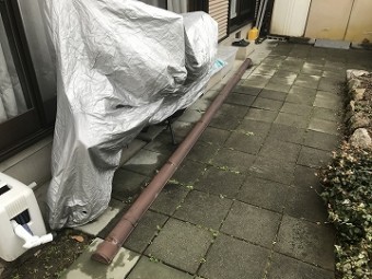 数メートルの軒樋