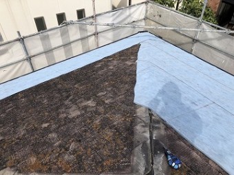 防水紙施工