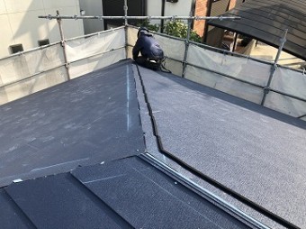 スーパーガルテクト施工