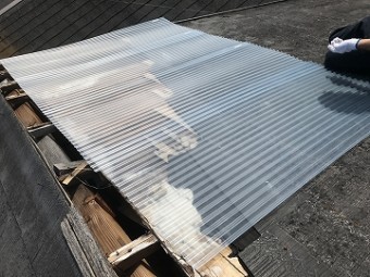 波板カバー工事