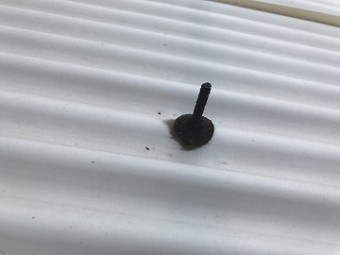 錆びた留め金具