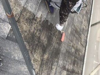屋根 下塗り