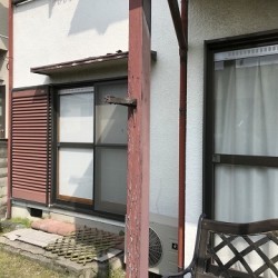 劣化した木部